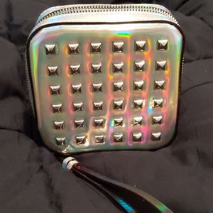 Holographic Studded Wristlet